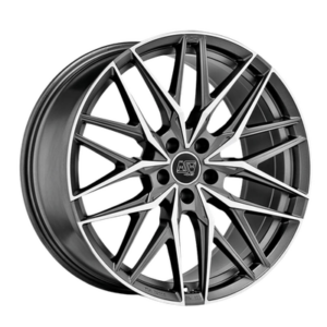 MSW 50 20" Black Polished Alloy Wheels - 8J ET20 5x112
