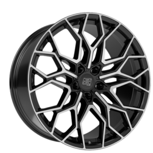 MSW 51 20" Black Polished Alloy Wheels - 8.5J ET26 5x112