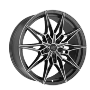 MSW 75 19" Matt Gun Metal Full Polished (mgmfp) Alloy Wheels - 8J ET27 5x112
