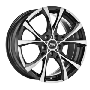 OZ Racing CROSS OVER 18" Black Polished Alloy Wheels - 6.5J ET38 5x105