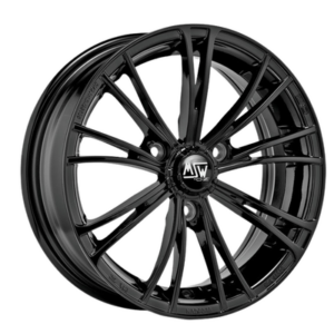 MSW X2 MSW 15" Gloss Black Alloy Wheels - 5.5J ET30 3x112