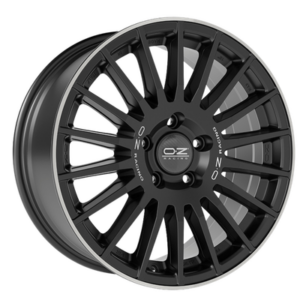 OZ RALLY DESERT 18" Matt Black Silver Let. Diamond Lip Alloy Wheels - 8.5J ET35 5x112