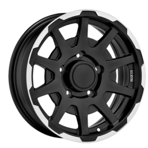 SPARCO DAKAR 16" Matt Black Alloy Wheels - 5.5J ET0 5x139.7
