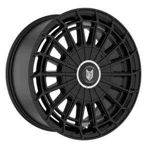 Fox WX1 18" Satin Black With Silver Ring Alloy Wheels - 8J ET45 6x120