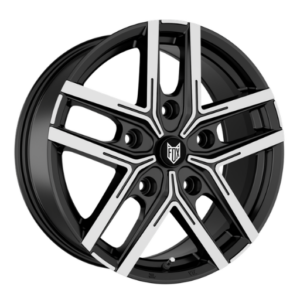 Fox WX5 18" Gloss Black With Polished Face Alloy Wheels - 7.5J ET50 5x160