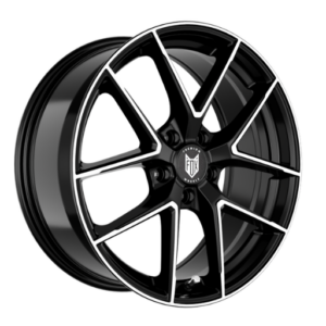 Fox FX5 19" Black Polish Alloy Wheels - 8J ET45 5x112