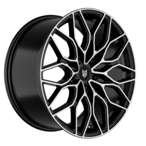Fox FX9 18" Black Polish Alloy Wheels - 8.5J ET37 5x120