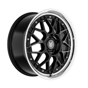 Fox Hiro 18" Gloss Black With Polished Lip/rim Alloy Wheels - 8.5J ET37 5x120