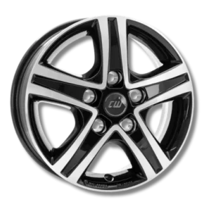 Borbet CWD 16" Black Glossy Alloy Wheels - 6.5J ET52 5x120