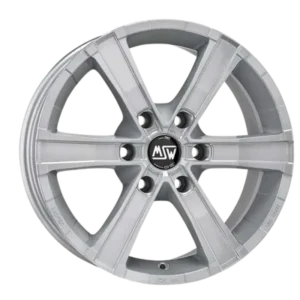 MSW SAHARA 6 17" Full Silver Alloy Wheels - 6.5J ET20 6x114.3