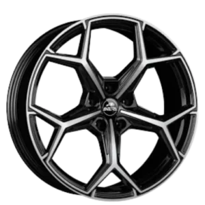 Antera A101 - 1030KG 22" Black Polished Alloy Wheels - 10.5J ET30 5x120