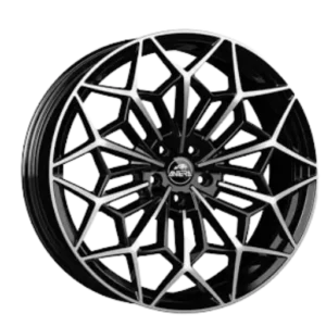 Antera A105 - 980KG 22" Black Polished Alloy Wheels - 9.5J ET35 5x120