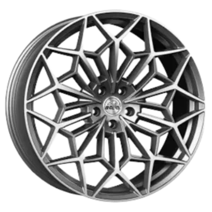Antera A105 - 980KG 22" Grey Polished Alloy Wheels - 9.5J ET35 5x120