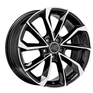MSW 42 18" Gloss Black Full Polished Alloy Wheels - 6.5J ET28 5x112