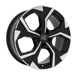 MSW 43 19" Gloss Black Full Polished Alloy Wheels - 8J ET43 5x112