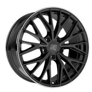 MSW 44 20" Gloss Black+diamond Lip Alloy Wheels - 8J ET32 5x130
