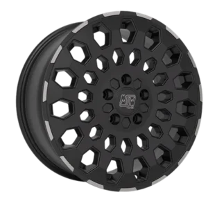 MSW 99 VAN 18" Matt Black Lip Polished Alloy Wheels - 7J ET48 5x112