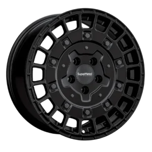 SuperMetal Rig 16" Black Alloy Wheels - 6.5J ET42 5x112