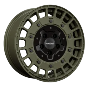 SuperMetal Rig 18" Green Alloy Wheels - 8J ET40 5x120