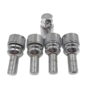 LOCK BOLT RAD 14X1.50 30mm R14 CHROME PORSCHE TYPE Original Equipment