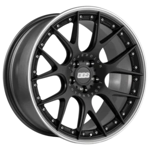 BBS CH-R II 21" Satin Black with Titanium Rim & Stainless Rim Prot Alloy Wheels - 9J ET35 5x114.3