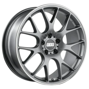 BBS CH-R 20" Satin Titanium with Stainless Rim Protector Alloy Wheels - 8.5J ET40 5x112