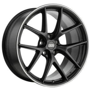 BBS CI-R 19" Satin Black with Stainless Rim Protector Alloy Wheels - 10J ET25 5x112