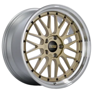 BBS LeMans (LM) 19" Gold with Polished Rim Alloy Wheels - 10J ET25 5x120