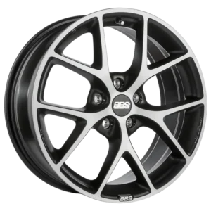 BBS SR 17" Satin Volcano Grey with Polished Face Alloy Wheels - 7.5J ET35 5x112