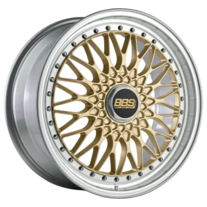 BBS Super RS 20" Gold with Polished Rim Alloy Wheels - 8.5J ET45 5x112