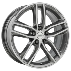 BBS SX 20" Platinum Silver with Polished Face Alloy Wheels - 9J ET42 5x120
