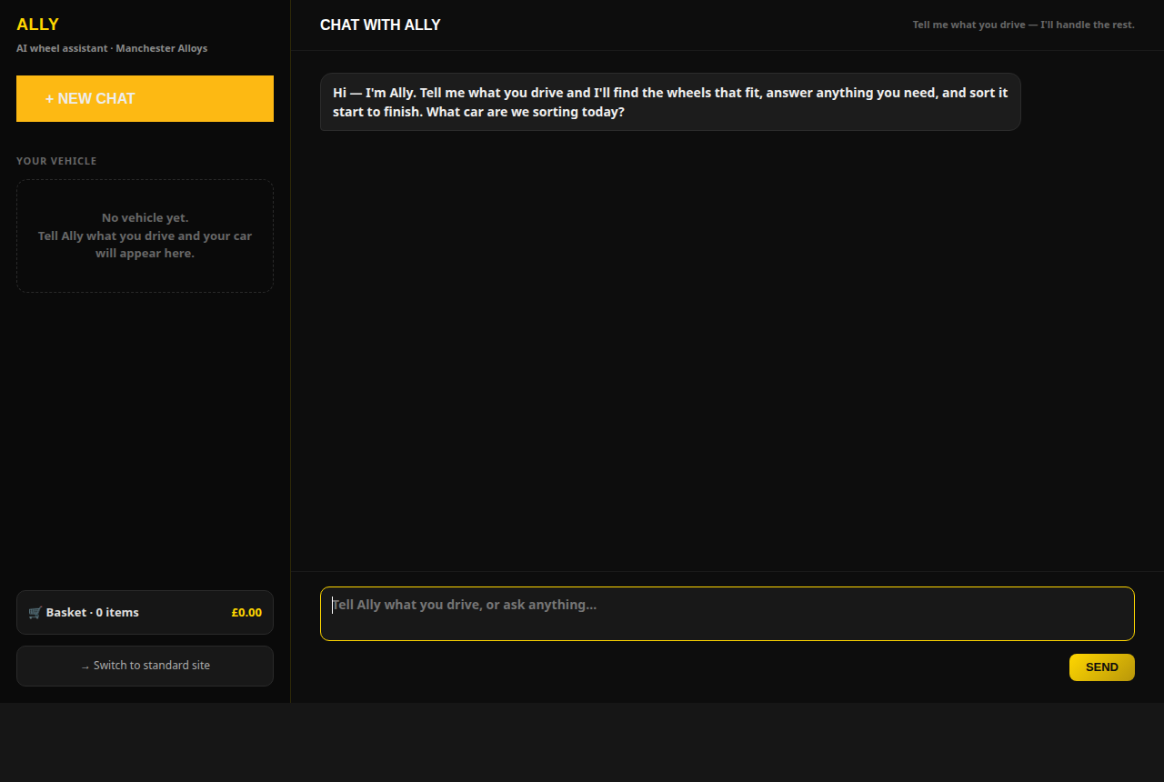 Chat with Ally, the AI wheel assistant